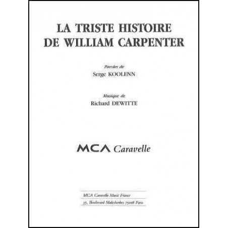 LA TRISTE HISTOIRE DE WILLIAM CARPENTER