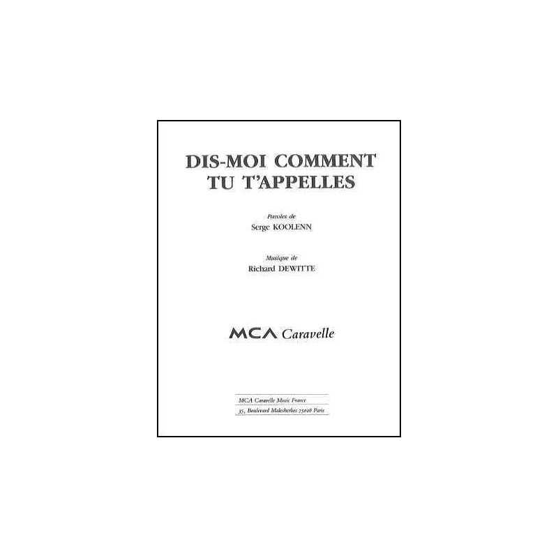 DIS-MOI COMMENT TU T'APPELLES
