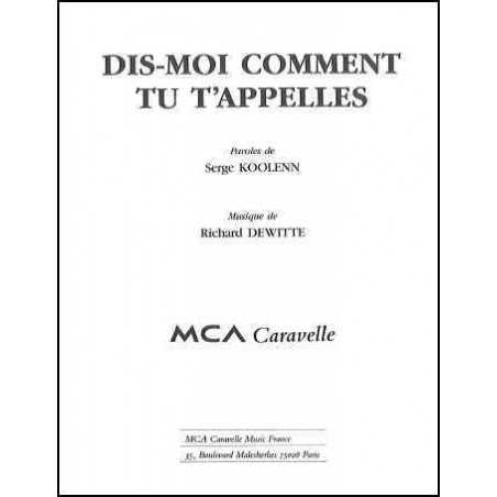 DIS-MOI COMMENT TU T'APPELLES