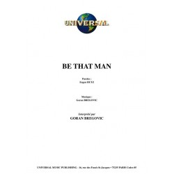 BE THAT MAN