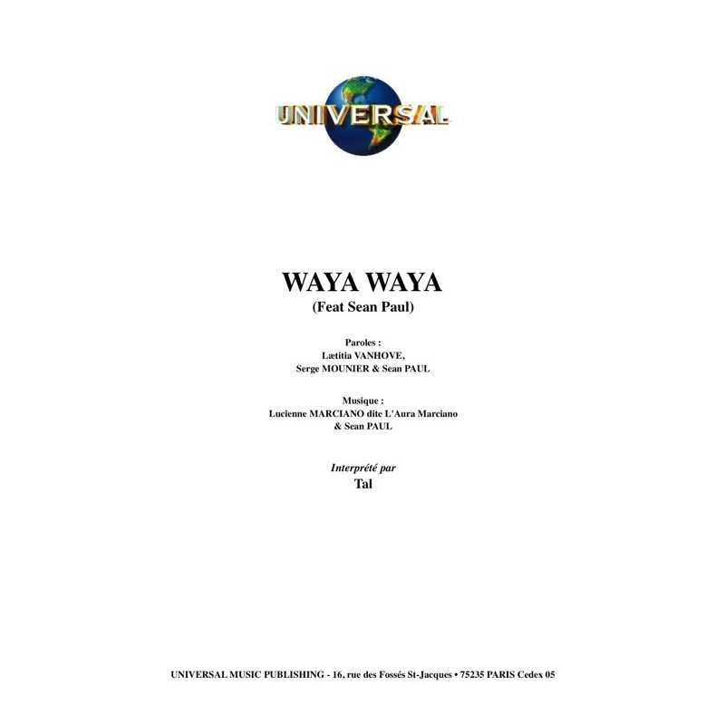 Sheet music WAYA WAYA TAL PDF
