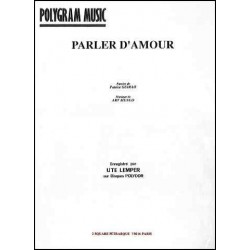Sheet music PARLER D'AMOUR Ute Lemper