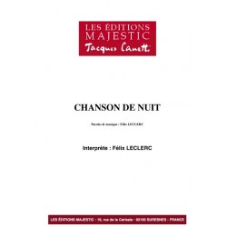 CHANSON DE NUIT