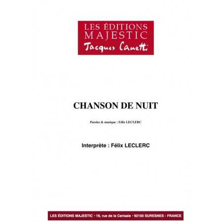 CHANSON DE NUIT