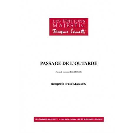 PASSAGE DE L'OUTARDE