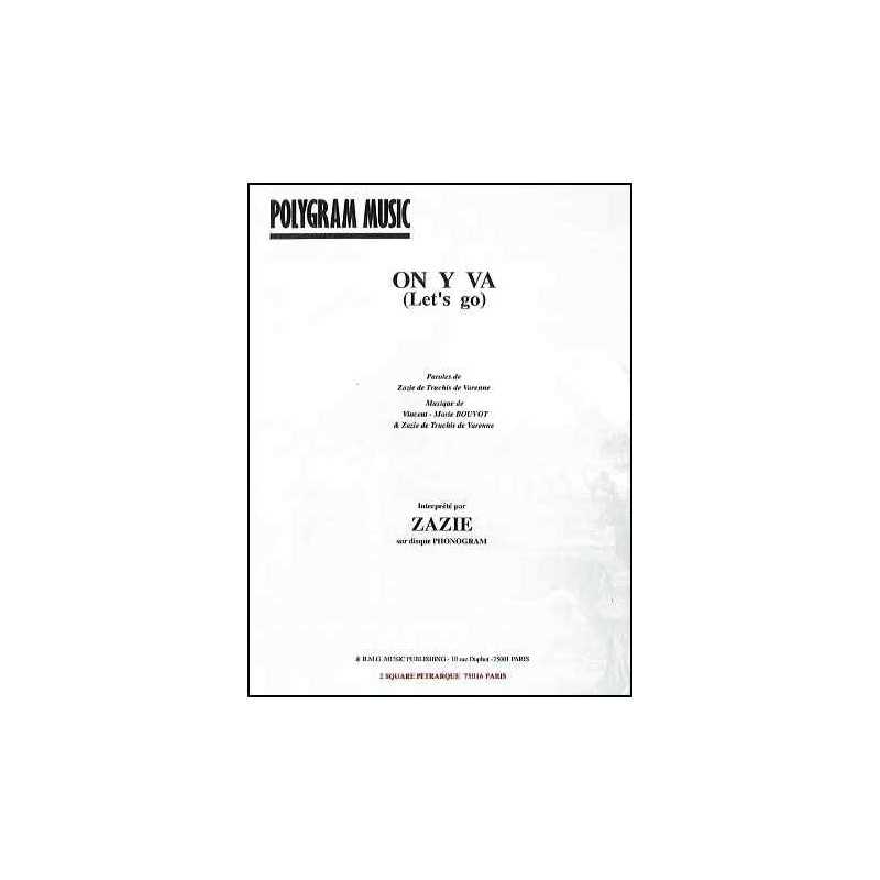 Sheet music ON Y VA (LET'S GO) Zazie