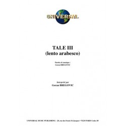 TALE III (LENTO ARABESCO)