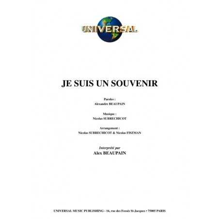 JE SUIS UN SOUVENIR