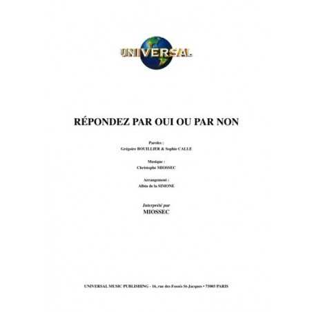 RÉPONDEZ PAR OUI OU PAR NON