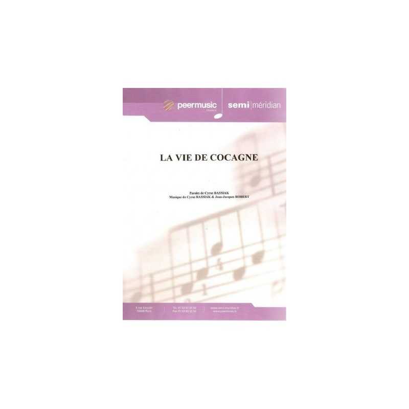 Sheet music LA VIE DE COCAGNE Jeanne Moreau