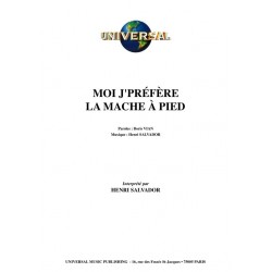 Partition MOI J'PRÉFÈRE LA MARCHE À PIED Henri Salvador