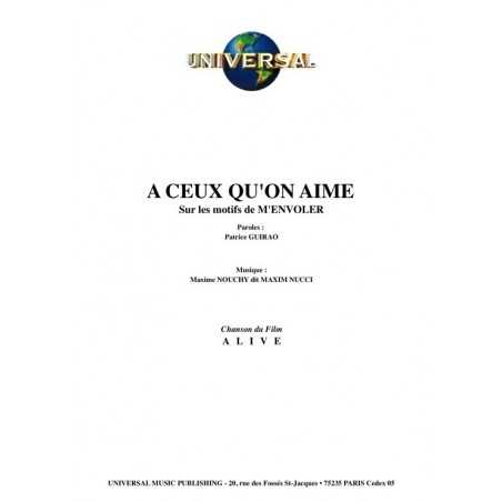 A CEUX QU'ON AIME