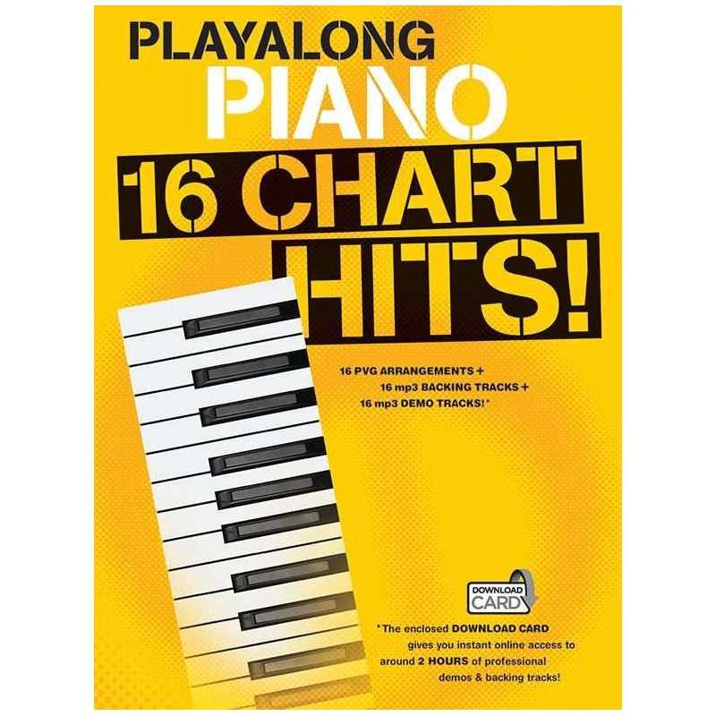 PLAYALONG PIANO : 16 CHART HITS