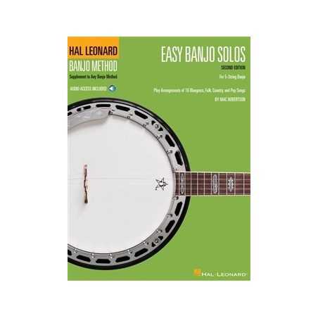 EASY BANJO SOLOS 2ND EDITION - FOR 5-STRING BANJO (+DOWNLOAD)