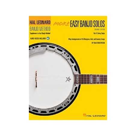 MORE EASY BANJO SOLOS 2ND EDITION - FOR 5-STRING BANJO (+CD)