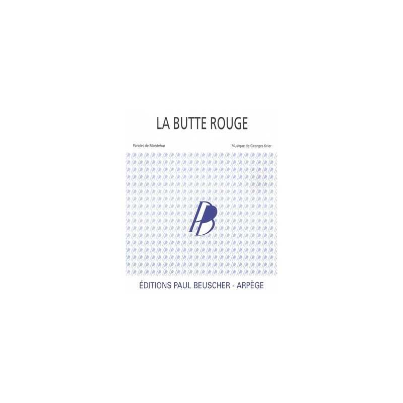 Sheet music LA BUTTE ROUGE Montehus pdf