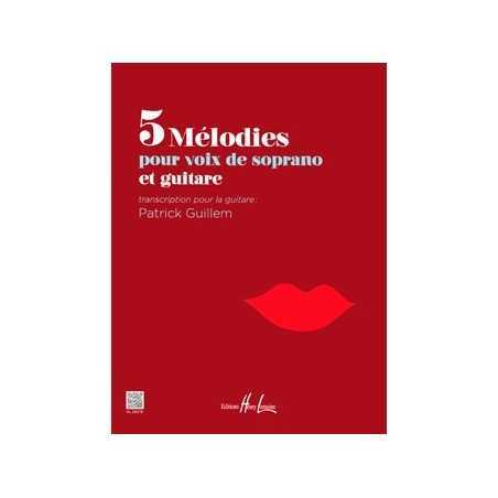 5 MÉLODIES POUR VOIX DE SOPRANO ET GUITARE