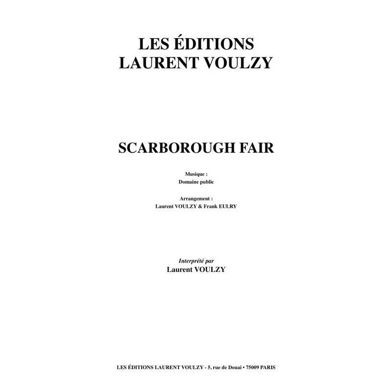 Partition SCARBOROUGH FAIR Laurent VOULZY