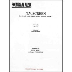 Sheet music T.V. SCREEN IGGY POP