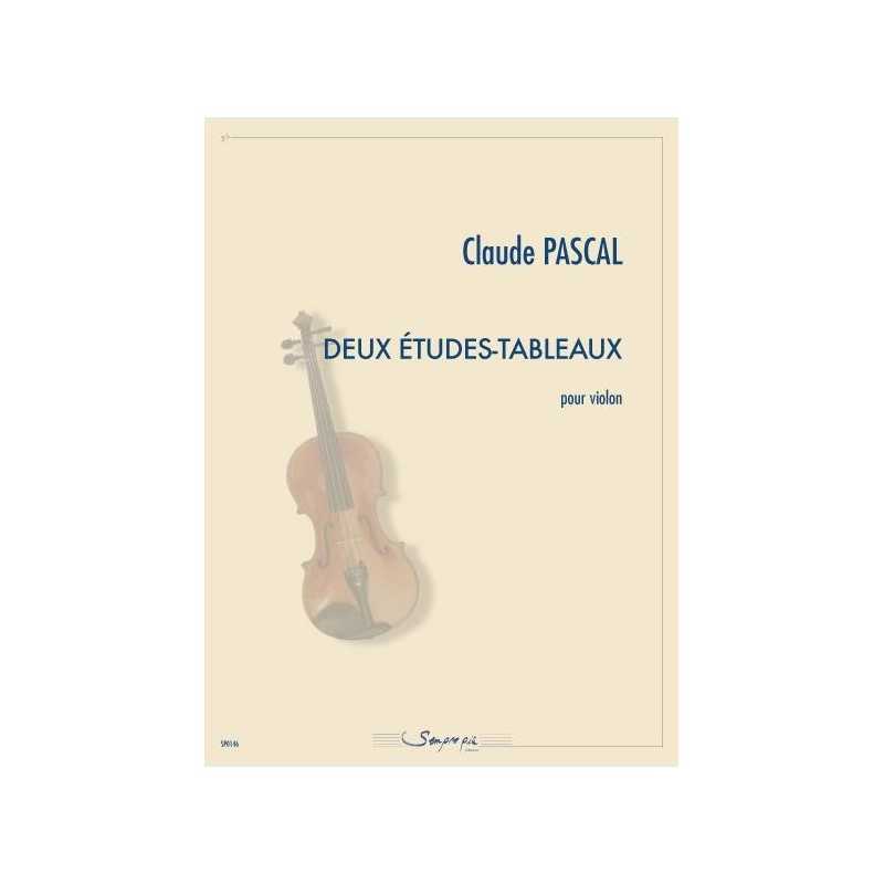Partition DEUX ÉTUDES-TABLEAUX Claude PASCAL