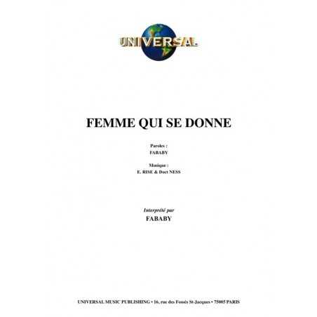 FEMME QUI SE DONNE