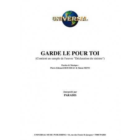 GARDE LE POUR TOI