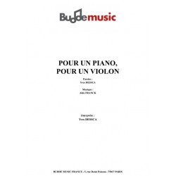 POUR UN PIANO, POUR UN VIOLON