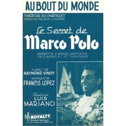 Partition AU BOUT DU MONDE Luis Mariano pdf
