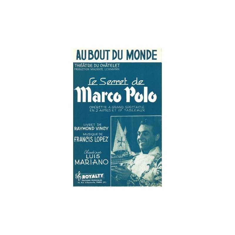 Partition AU BOUT DU MONDE Luis Mariano pdf