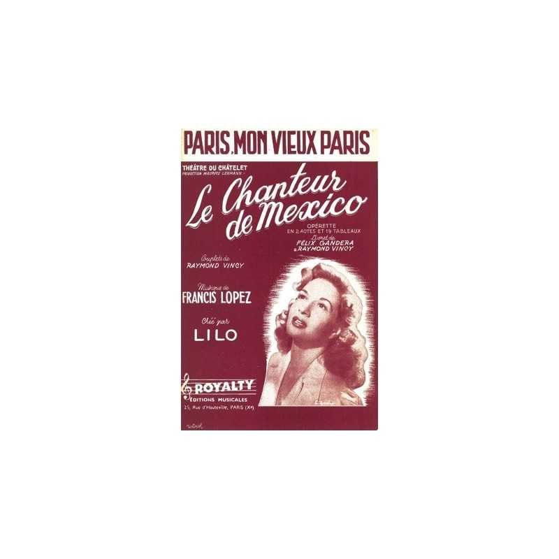Sheet music PARIS MON VIEUX PARIS Lilo