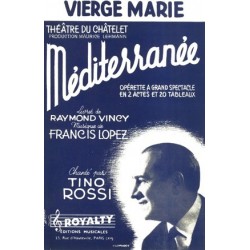 Sheet music VIERGE MARIE Tino Rossi pdf