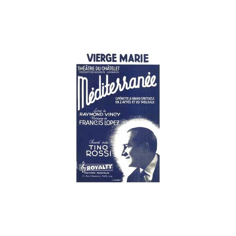 Sheet music VIERGE MARIE Tino Rossi pdf