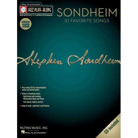 JAZZ PLAY-ALONG VOL.183 SONDHEIM 10 FAVORITE SONGS (+CD)