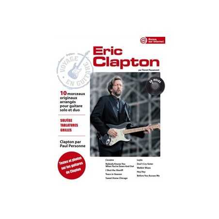VOYAGE EN GUITARE - ERIC CLAPTON (+CD)