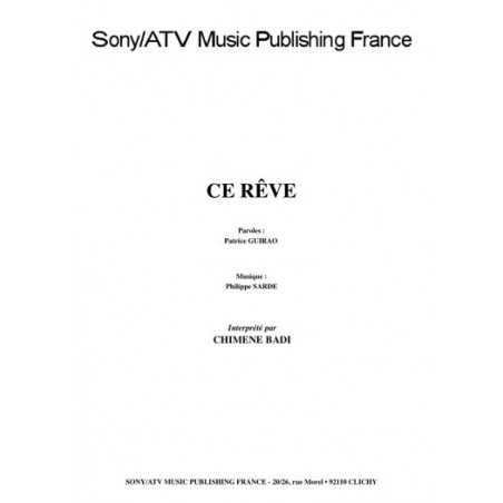 CE RÊVE