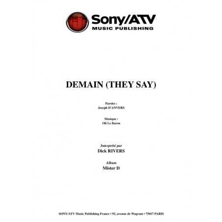 DEMAIN (THEY SAY)