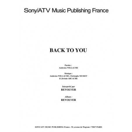 BACK TO YOU