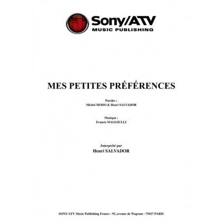 MES PETITES PRÉFÉRENCES
