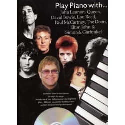 PLAY PIANO WITH LENNON QUEEN BOWIE... (+CD)