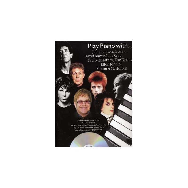 PLAY PIANO WITH LENNON QUEEN BOWIE... (+CD)