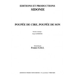 Sheet music POUPÉE DE CIRE POUPÉE DE SON France Gall