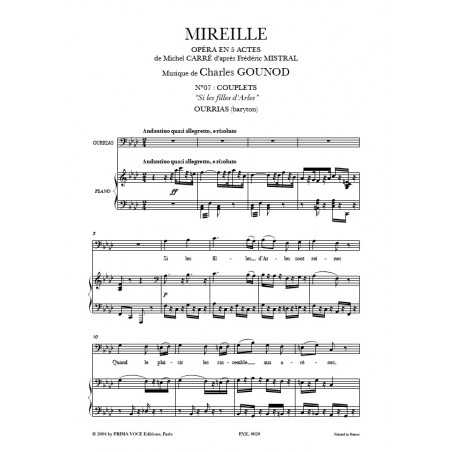 SI LES FILLES D'ARLES (MIREILLE)