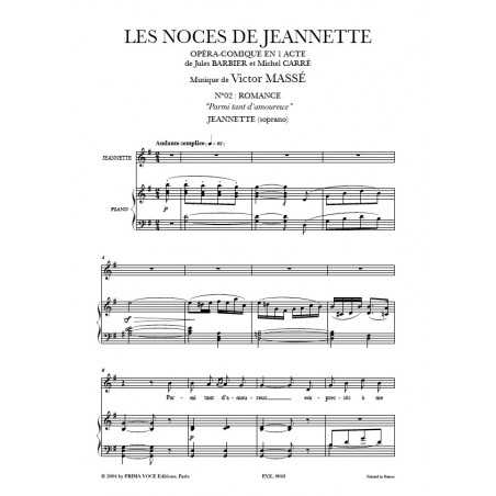 PARMI TANT D'AMOUREUX (LES NOCES DE JEANNETTE)