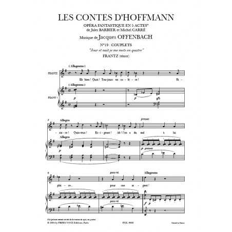 JOUR ET NUIT JE ME METS EN QUATRE (LES CONTES D'HOFFMANN)