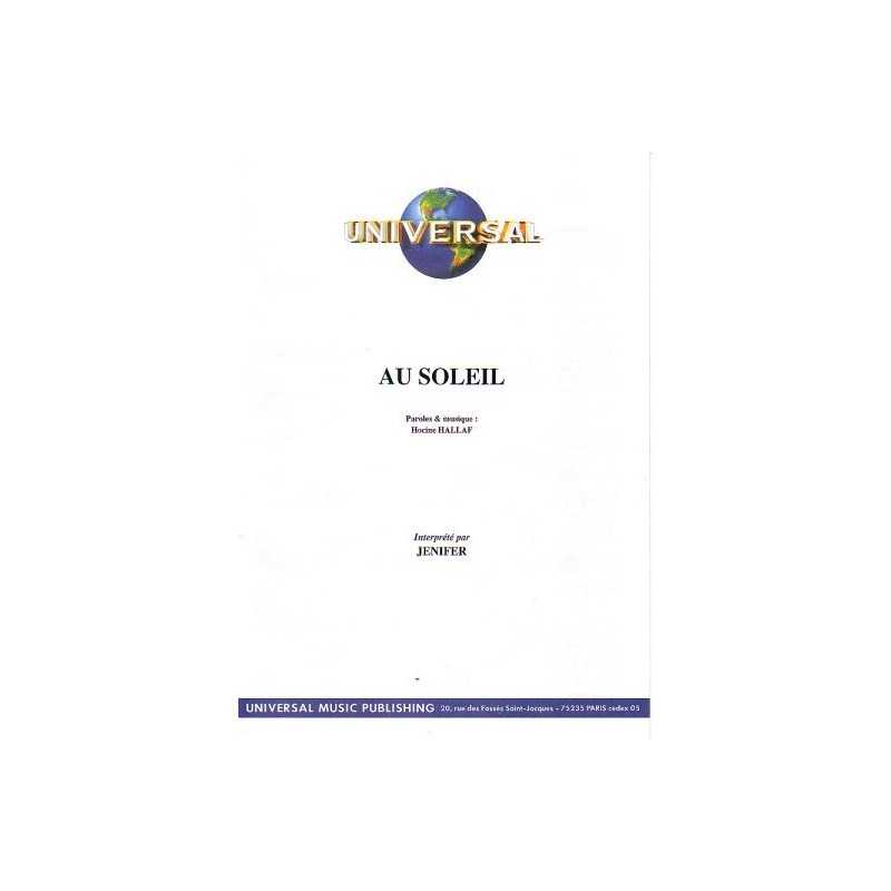 Sheet music AU SOLEIL Jenifer pdf