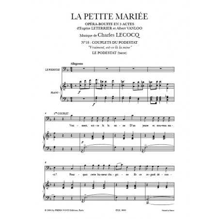 VRAIMENT, EST-CE LÀ LA MINE (LA PETITE MARIÉE)