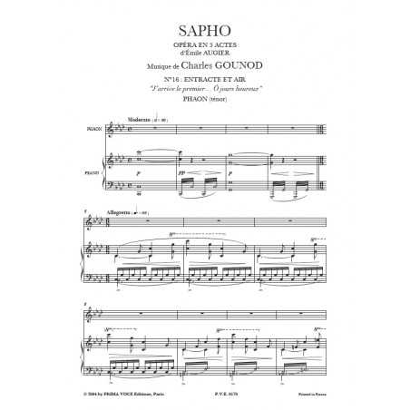 J'ARRIVE LE PREMIER… Ô JOURS HEUREUX (SAPHO)
