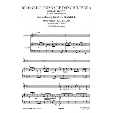 BACIA PER ME LA MANO (RICCARDO PRIMO, RE D’INGHILTERRA)