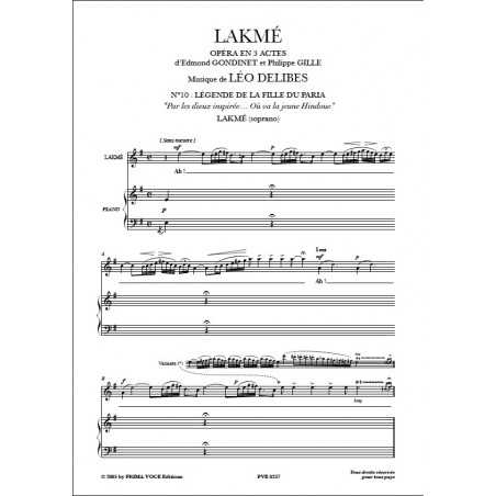 OÙ VA LA JEUNE HINDOUE ? (LAKMÉ)