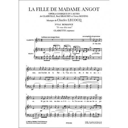 JE VOUS DOIS TOUT (LA FILLE DE MADAME ANGOT)